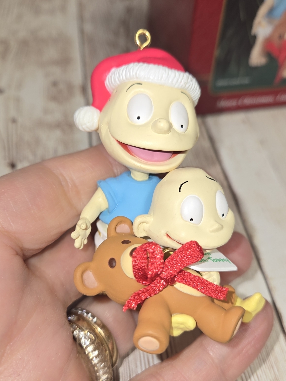 1999 Rugrats Christmas Ornament Carlton Cards Tommy Dil Nickelodeon w/ Box